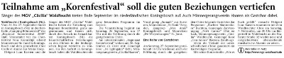 Heinsberer Zeitung vom 23.09.2009